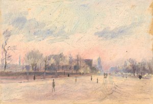 Street by Dezider Czolder Oil Painting