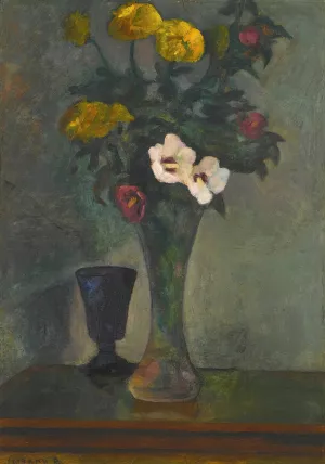 Still Life With Flowers Oil painting by Dezso Czigany