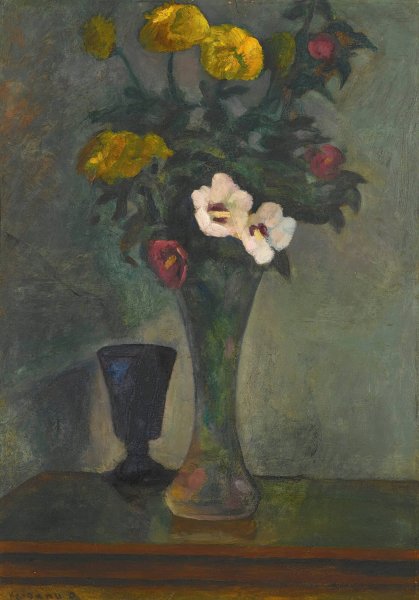 Still Life With Flowers by Dezso Czigany - Hand-Painted Oil Painting Reproduction