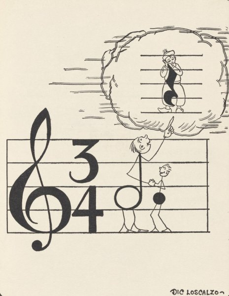 Music rhymes pl16  by Dic Loscalzo - Hand-Painted Oil Painting Reproduction