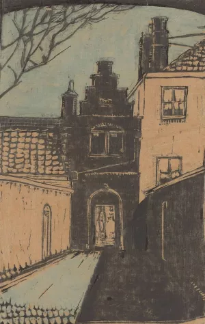 Kloosterpoort, Hoorn Oil painting by Dick Ket