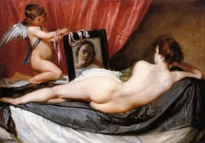 A Venus at Her Mirror by Diego Velazquez Oil Painting