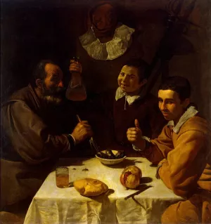 Breakfast painting by Diego Velazquez