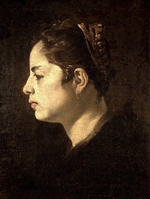 Cabeza de muchacha by Diego Velazquez Oil Painting