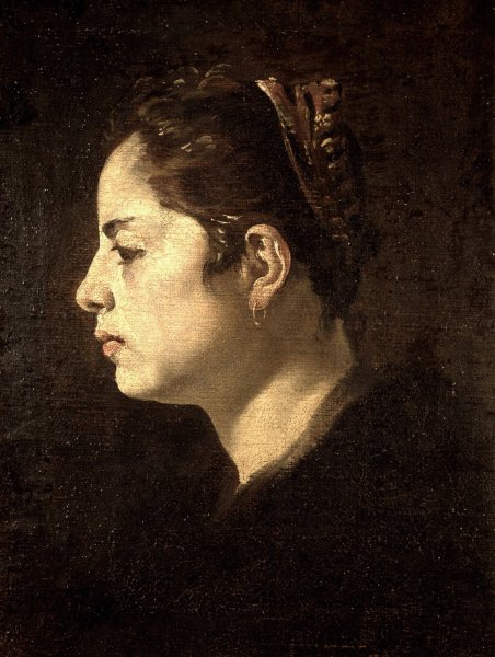 Cabeza de muchacha  by Diego Velazquez - Hand-Painted Oil Painting Reproduction