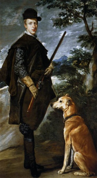 Main Product Photo of Cardinal Infante Don Fernando as a Hunter Painting by Diego Velazquez