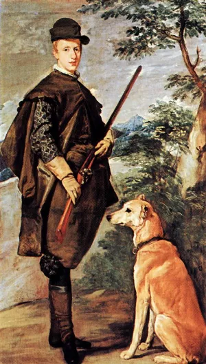 Cardinale Infante Ferdinand of Austria as Hunter by Diego Velazquez Oil Painting