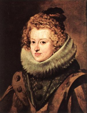 Doa Maria de Austria, Queen of Hungary Oil painting by Diego Velazquez