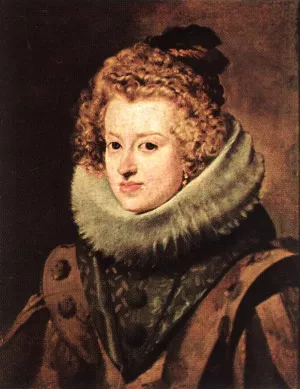 Doa Maria de Austria, Queen of Hungary Oil painting by Diego Velazquez