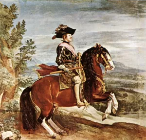 Equestrian Portrait of Philip IV by Diego Velazquez Oil Painting