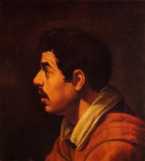 Head of a Young Man in Profile by Diego Velazquez Oil Painting