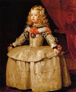 Infant Margarita by Diego Velazquez - Oil Painting Reproduction