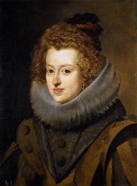 Infanta Doa Mara, Queen of Hungary by Diego Velazquez - Hand-Painted Oil Painting Reproduction