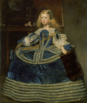 Infanta Margarita Teresa in a Blue Dress by Diego Velazquez Oil Painting
