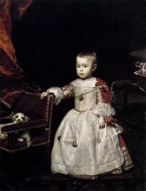 Infante Felipe Prospero Oil painting by Diego Velazquez