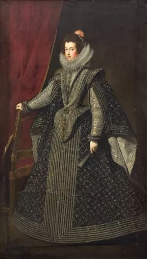 Isabella of Bourbon. First Queen of King Philip IV by Diego Velazquez Oil Painting