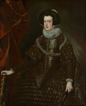 Isabella of Bourbon, Wife of Philip IV of Spain by Diego Velazquez Oil Painting