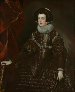 Isabella of Bourbon, Wife of Philip IV of Spain by Diego Velazquez Oil Painting