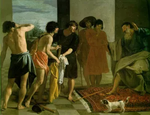 Joseph's Bloody Coat Brought to Jacob by Diego Velazquez - Oil Painting Reproduction