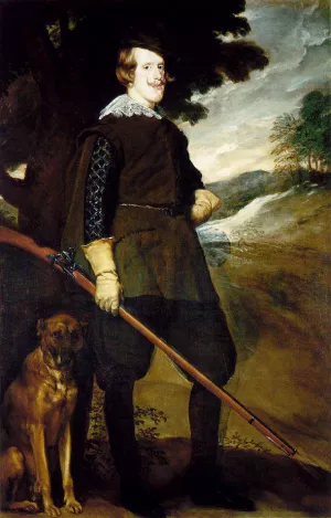 King Philip IV as a Huntsman by Diego Velazquez Oil Painting