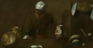 Kitchen Scene by Diego Velazquez Oil Painting