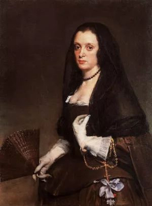 Lady with a Fan painting by Diego Velazquez