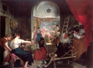 Las Hilanderas Oil painting by Diego Velazquez