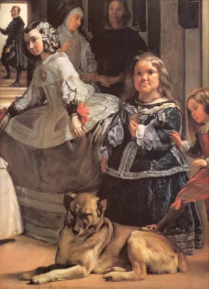 Las Meninas Detail by Diego Velazquez Oil Painting