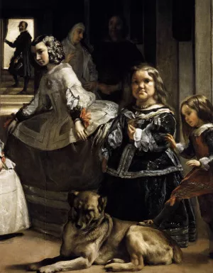 Las Meninas Detail by Diego Velazquez - Oil Painting Reproduction