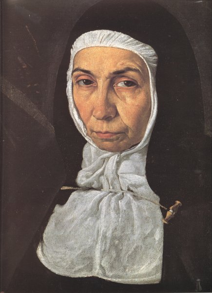 Mother Jeronima de la Fuente Detail by Diego Velazquez - Hand-Painted Oil Painting Reproduction