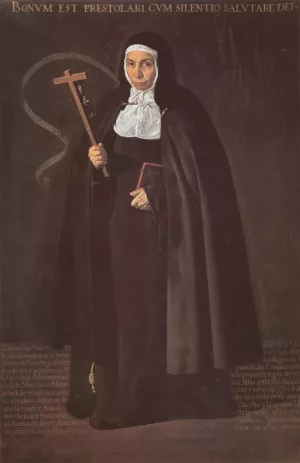 Mother Jeronima de la Fuente painting by Diego Velazquez