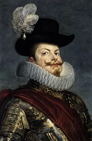 Philip III on Horseback Detail Oil painting by Diego Velazquez
