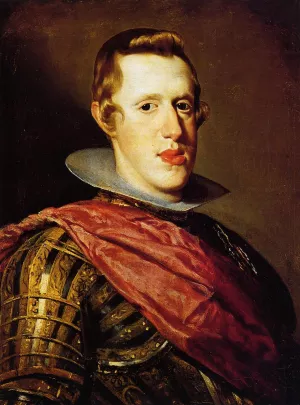 Philip IV in Armor by Diego Velazquez Oil Painting