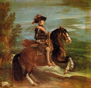Philip IV on Horseback by Diego Velazquez Oil Painting