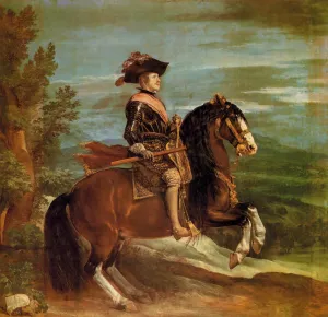 Philip IV on Horseback by Diego Velazquez Oil Painting