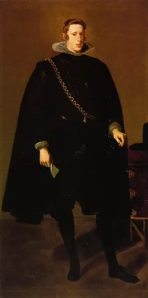 Philip IV, Standing Oil painting by Diego Velazquez