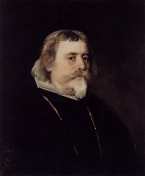 Portrait of a Knight of the Order of Santiago Oil painting by Diego Velazquez