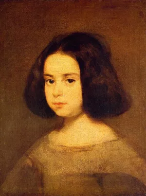 Portrait of a Little Girl by Diego Velazquez - Oil Painting Reproduction