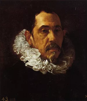 Portrait of a Man with a Goatee by Diego Velazquez - Oil Painting Reproduction