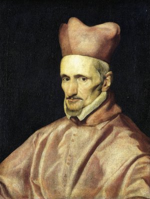 Portrait of Cardinal Gaspar de Borja y Velasco by Diego Velazquez Oil Painting