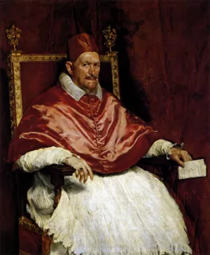 Portrait of Innocent X by Diego Velazquez Oil Painting