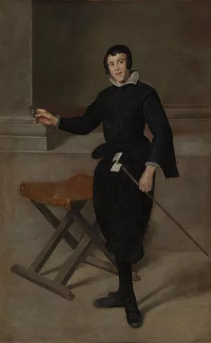 Portrait of the Jester Calabazas by Diego Velazquez Oil Painting