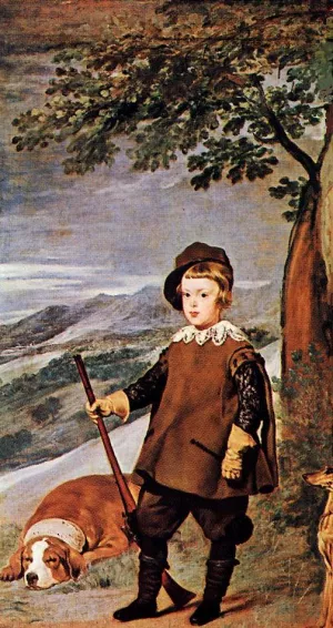 Prince Baltasar Carlos as a Hunter II by Diego Velazquez - Oil Painting Reproduction