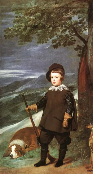 Prince Baltasar Carlos as a Hunter by Diego Velazquez Oil Painting