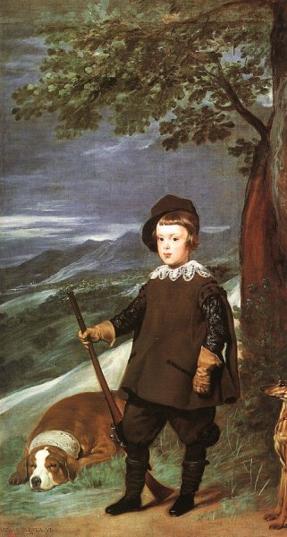 Prince Baltasar Carlos as a Hunter by Diego Velazquez - Hand-Painted Oil Painting Reproduction