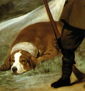 Prince Baltasar Carlos as Hunter Detail Oil painting by Diego Velazquez