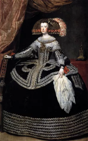 Queen Doa Mariana of Austria by Diego Velazquez Oil Painting