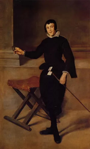 The Buffoon Calabazas Oil painting by Diego Velazquez