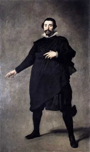 The Buffoon Pablo de Valladolid by Diego Velazquez Oil Painting