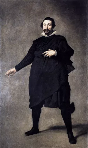 The Buffoon Pablo de Valladolid Oil painting by Diego Velazquez